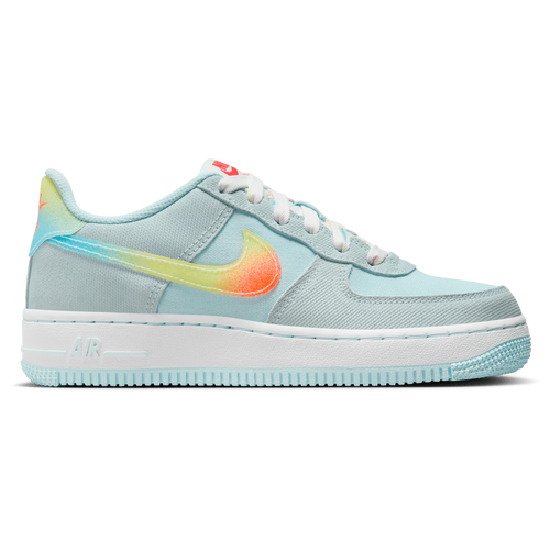 

Boys Nike Nike Air Force 1 - Boys' Grade School Basketball Shoe Blue/Orange/Yellow Size 06.0