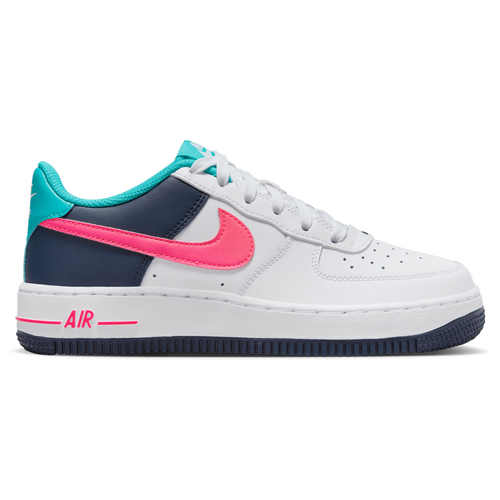 

Boys Nike Nike Air Force 1 - Boys' Grade School Basketball Shoe Blue/Pink/White Size 03.5