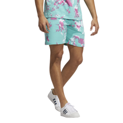 Men's - adidas Originals All Day I Dream About Summer Ess Tie Dye Shorts - Acid Mint