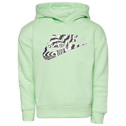 Girls' Preschool - Nike Electric Zebra Pullover Hoodie - Green/Green