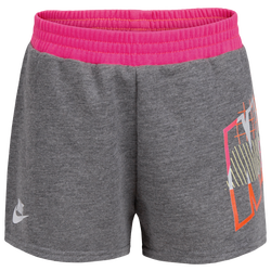 Girls' Preschool - Nike Graphic Shorts - Gray/Pink