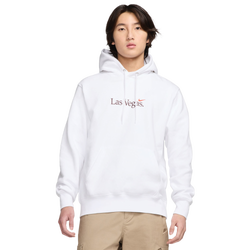 Men's - Nike VGS Club Pullover BB Hoodie - White/Cosmic Clay