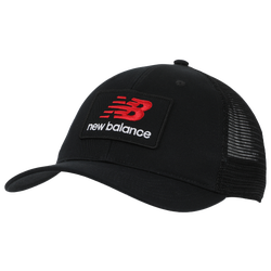 Adult - New Balance Stacked Patch Logo Trucker - Black/White