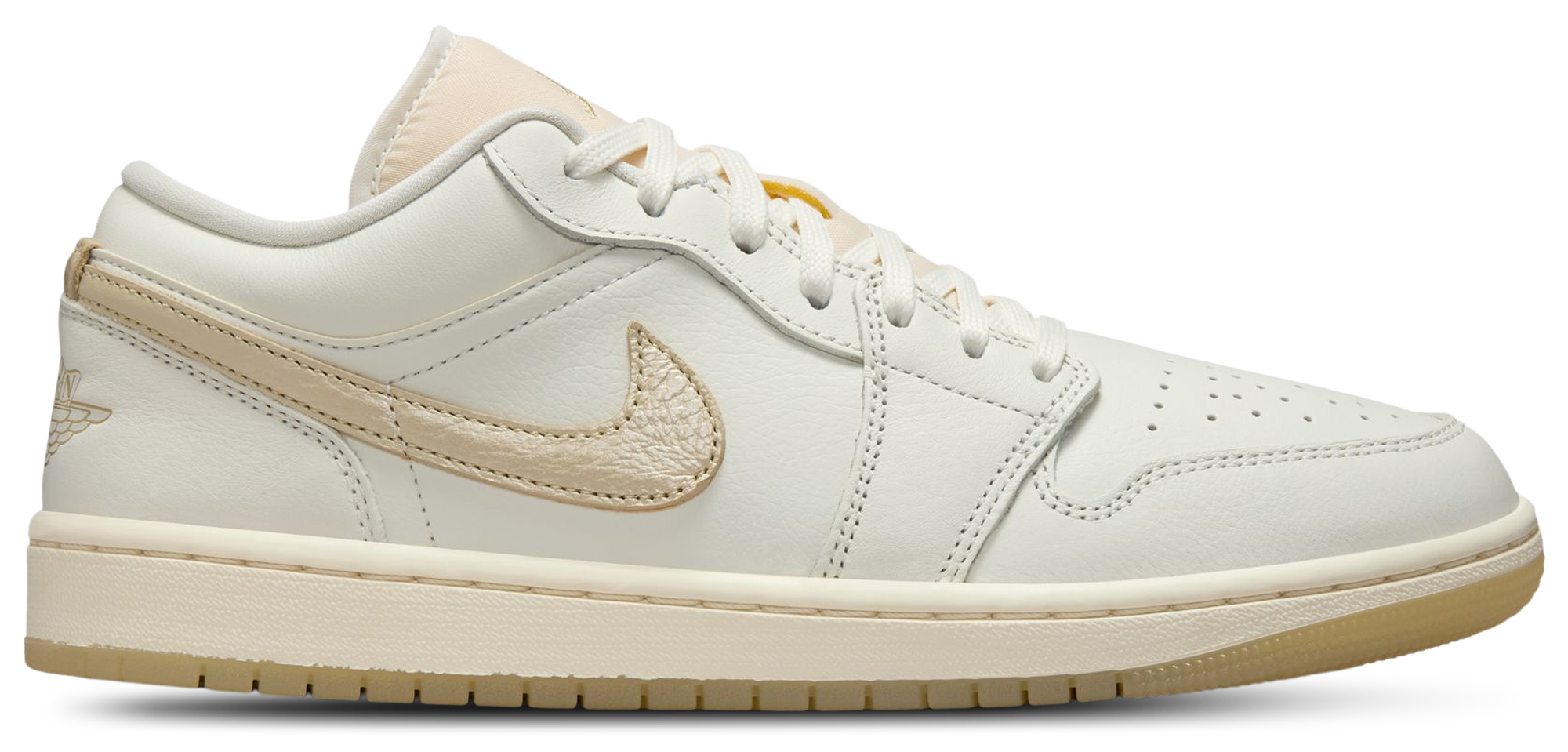 Women's - Jordan Air Jordan 1 Low Se V2 - Tan/Gold