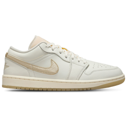 Women's - Jordan Air Jordan 1 Low Se V2 - Tan/Gold/Gold