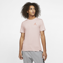 Men's - Jordan Jumpman Air Embroidered T-Shirt - Orange Pearl/Atomic Orange