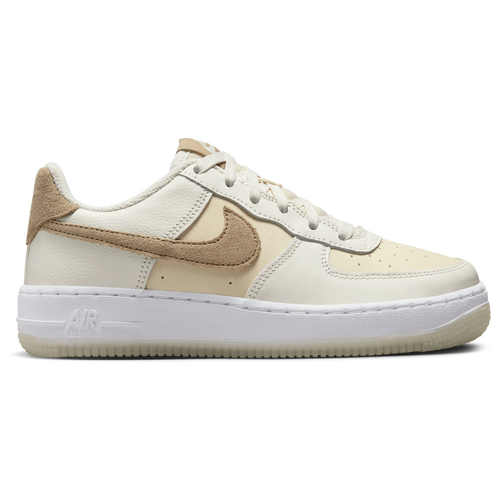 

Nike Girls Nike Air Force 1 LV8 5 - Girls' Grade School Basketball Shoes Sail/Khaki Size 7.0