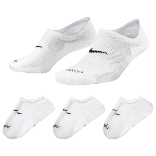 

Nike Womens Nike Everyday Plus Cushioned 3 Pack - Womens White/Black Size M