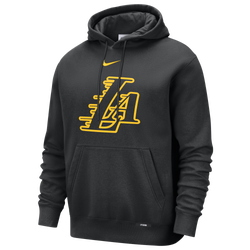 Men's - Nike Lakers Club Logo City Edition Hoodie - Multi/Black