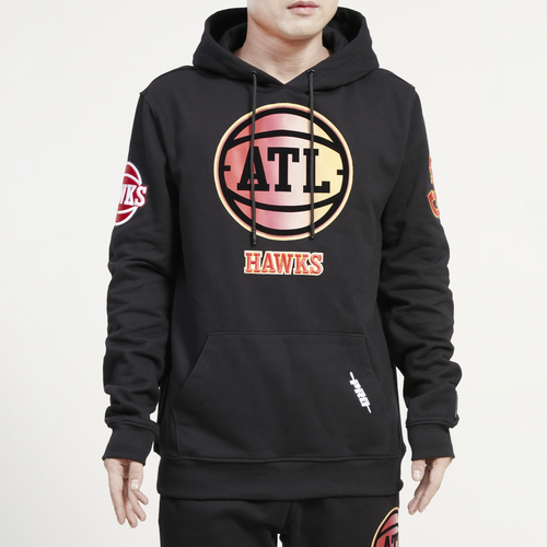 

Pro Standard Mens Pro Standard Hawks Pullover - Mens Black/Black Size XL