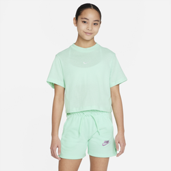 Girls' Grade School - Nike Essential Boxy T-Shirt - Green/White