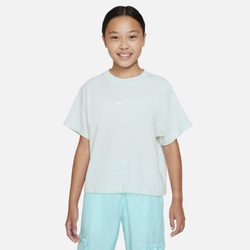Girls' Grade School - Nike Essential Boxy T-Shirt - Blue/White