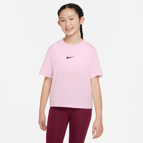 

Nike Girls Nike Essential Boxy T-Shirt - Girls' Grade School Pink Foam Size XL