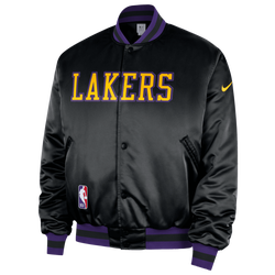 Men's - Nike Lakers Premium City Edition Jacket - Black/Multi
