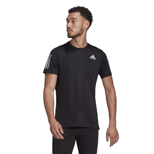 

adidas Mens adidas Own The Run T-Shirt - Mens Silver/Black Size M