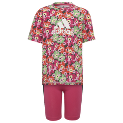 Girls' Preschool - adidas MRMK Set - Pink/Maroon