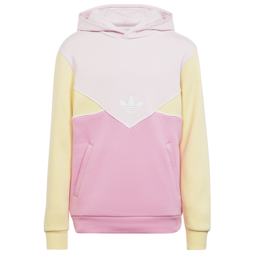 

Girls adidas Originals adidas Originals Adicolor Lifestyle Hoodie - Girls' Grade School Clear Pink/Almost Yellow/Bliss Pink Size L
