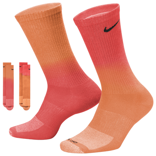 

Nike Nike Cushioned Crew 2 Pack - Adult Orange/Multi Size L