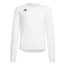 adidas Team Quickset Long Sleeve Jersey - Girls' Grade School White/Black
