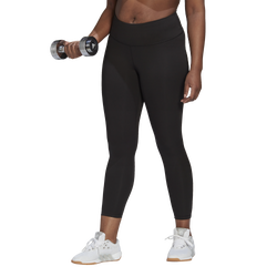 Women's - adidas Plus Size Optime 7/8 - Black/Black