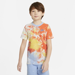 Girls' Grade School - Nike Sky Dye AOP T-Shirt - Citron Pulse/Psychic Blue