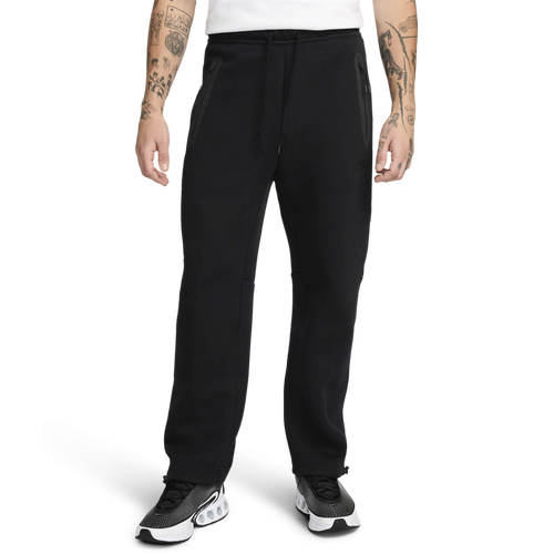 

Nike Mens Nike Tech Fleece Open Hem Pant - Mens Black/Black Size S