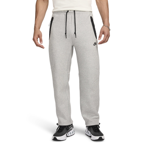 

Nike Mens Nike Tech Fleece Open Hem Pant - Mens Dk Grey Heather/Black Size M