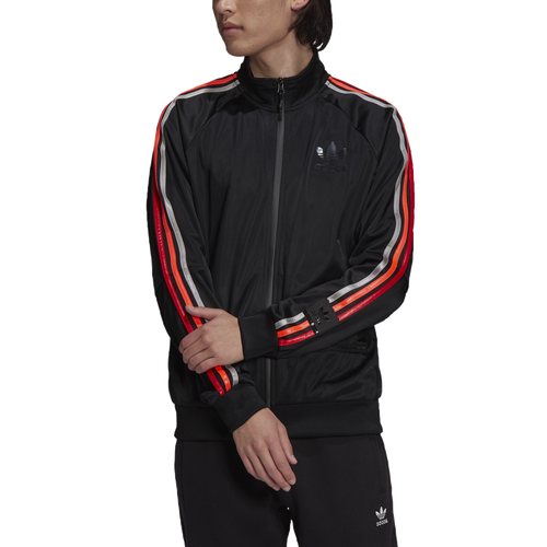 

adidas Originals Mens adidas Originals Chile Track Top - Mens Black/Red Size S