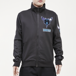 Men's - Pro Standard Hornets Track Top - Black/Black