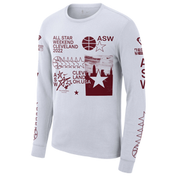 Men's - Jordan All Star Weekend  Longsleeve T-Shirt - White/Red