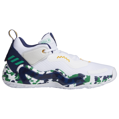 

adidas Mens adidas D.O.N. Issue 3 - Mens Basketball Shoes White/Navy/Green Size 10.5