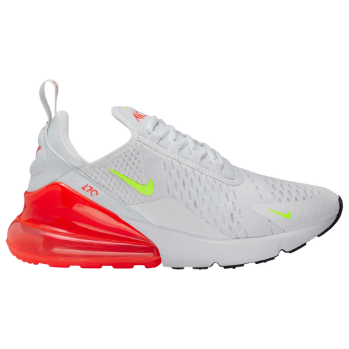 Shop Nike Womens  Air Max 270 In White/volt/bright Crimson