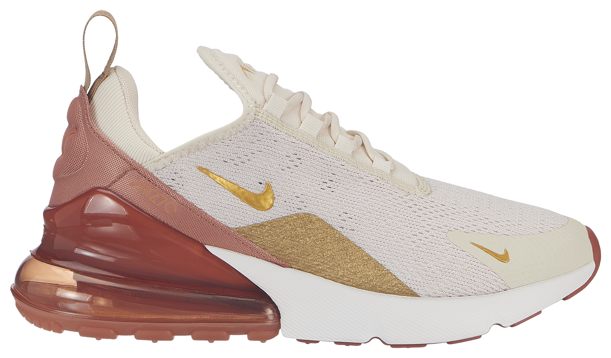 nike air max 270 light cream metallic gold