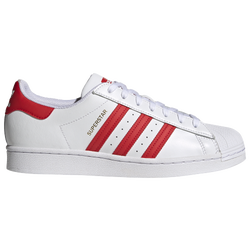 Men's - adidas Originals Superstar - White/Vivid Red/Metallic Gold