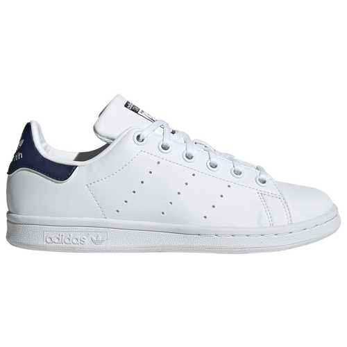 Shop Adidas Originals Boys  Stan Smith In Ftwr White/dark Blue/ftwr White