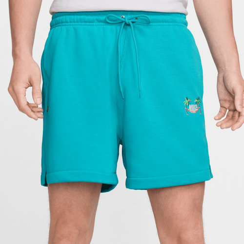 

Nike Mens Nike Club FT Flow Vibes Shorts - Mens White/Dusty Cactus Size S