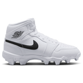 Jordan AJ 1 Mid Cleats - Jordan Black/White