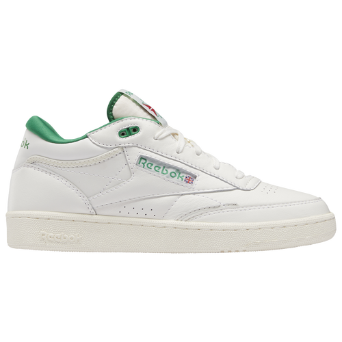 

Reebok Mens Reebok Club C Mid II Vintage - Mens Running Shoes White/Green/Red Size 13.0