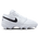 Jordan AJ 1 Low Cleats - Boys' Grade School White/Black