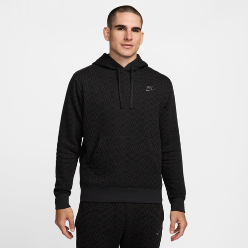 

Nike Mens Nike NSW Club Pullover BB Hoodie - Mens Black/Off Noir Size S