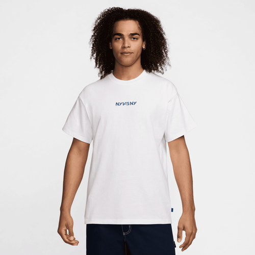 

Nike Mens Nike NSW Premium Essential NY Court T-Shirt - Mens Blue/White Size L