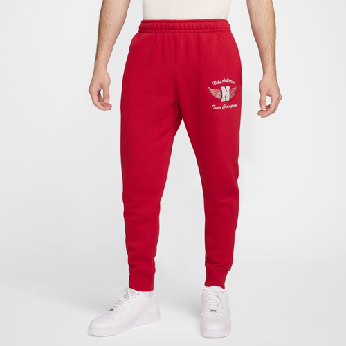 

Nike Mens Nike Club BB Joggers - Mens Gym Red/Grey Size M