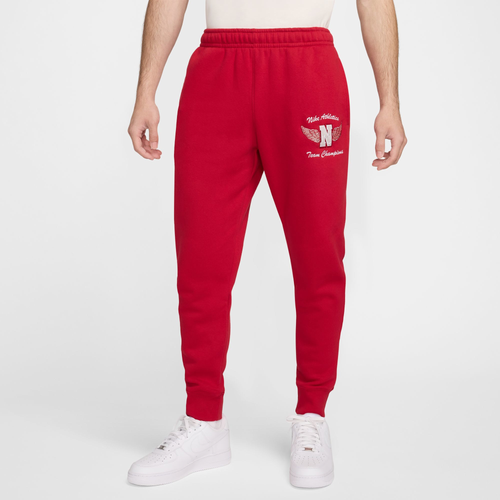 

Nike Mens Nike Club BB Joggers - Mens Gym Red/Grey Size XL