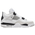 Jordan Retro 4 - Men's White/Black