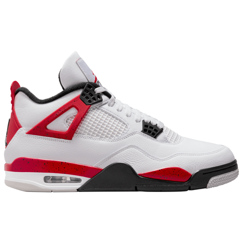 

Jordan Mens Jordan Retro 4 - Mens Basketball Shoes Black/Fire Red/White Size 13.0