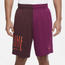 Nike Dri-Fit Shorts ASYM Starting Five - Men's Burgundy Crush/Sangria/Rush Orange