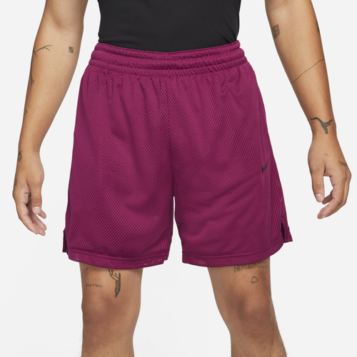 

Nike Mens Nike Dri-Fit Openhole Mesh 6Shorts - Mens Sangria/Black/Black Size M