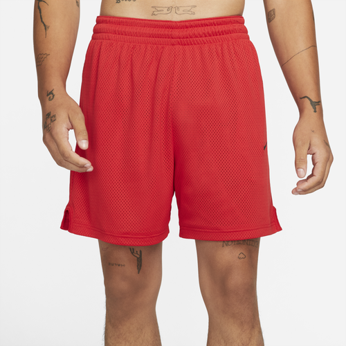 

Nike Mens Nike Dri-Fit Openhole Mesh 6" Shorts - Mens University Red/Black/Black Size XXL