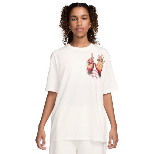 WOMENS - Jordan GF 6RNG Graphic Short Sleeve T-Shirt - Off Noir
