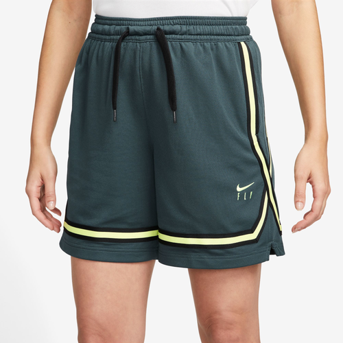 

Nike Womens Nike Fly Crossover M2Z Shorts - Womens Jungle/Lemon Size M